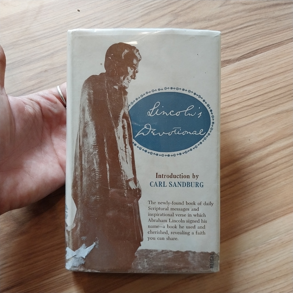1957 Lincoln's Devotional Hardcover Book With Dust Jacket Excellent Condition